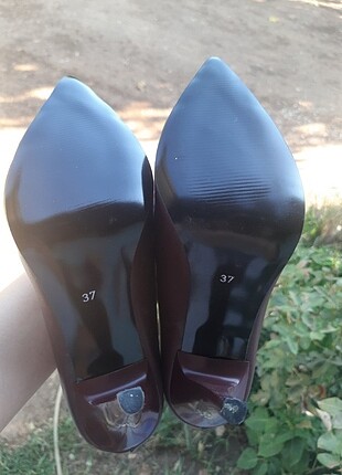 37 Beden bordo Renk Bordo Topuklu Ayakkabı