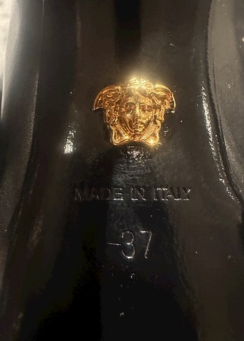 Versace Altın Detaylı Kadın Platform Topuklu - Görsel 3