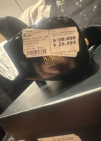 Versace Altın Detaylı Kadın Platform Topuklu - Görsel 7