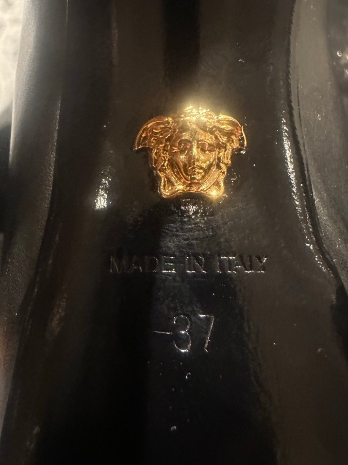 Versace Altın Detaylı Kadın Platform Topuklu - Görsel 3