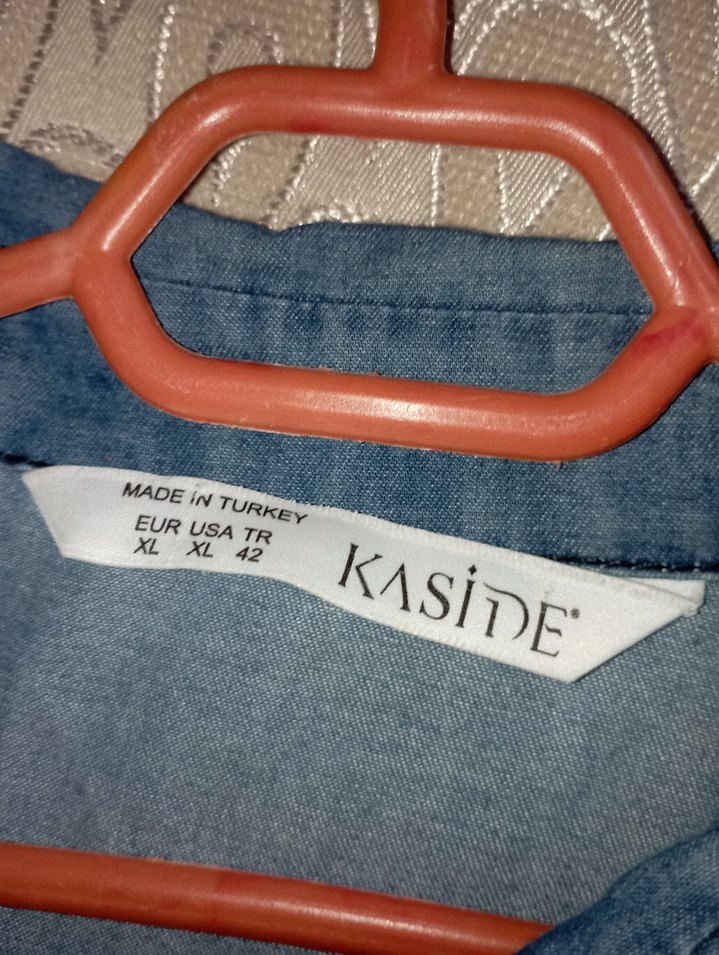 kaside marka bol kot renk elbise  düğmeli - Görsel 2