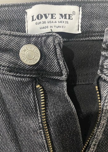 Gri Kadın Kot Pantolon - Görsel 2