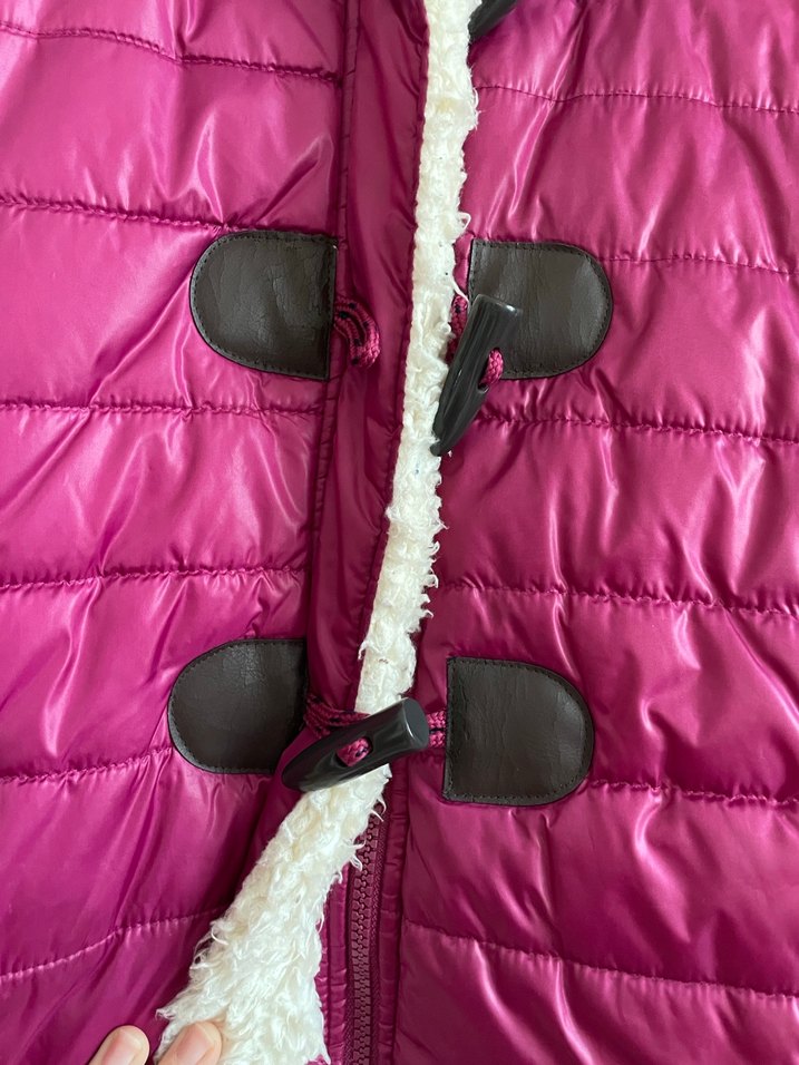 Düğmeli Fermuarlı Fuşya Kadın Yelek - Görsel 2