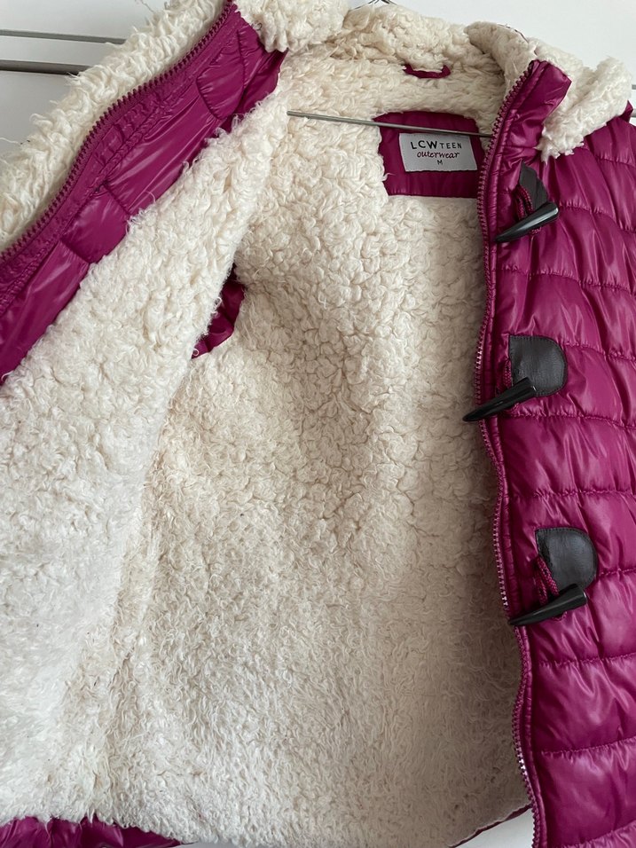 Düğmeli Fermuarlı Fuşya Kadın Yelek - Görsel 3