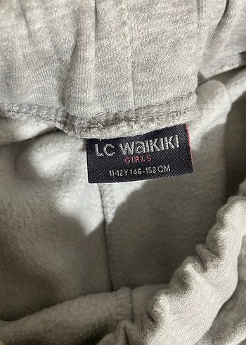 Gri Yanları Şeritli Kız Çocuk Eşofman - Görsel 4