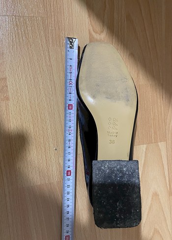 Siyah Tokalı Topuklu Kadın ayakkabı - Görsel 6