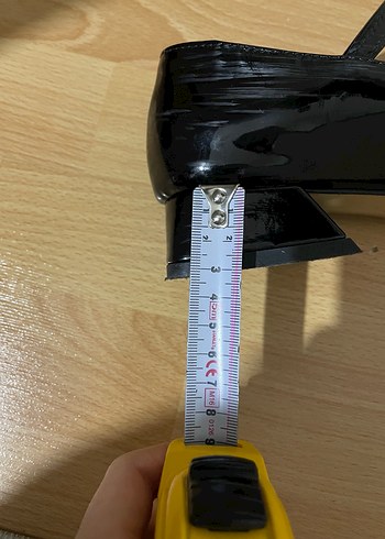 Siyah Tokalı Topuklu Kadın ayakkabı - Görsel 5