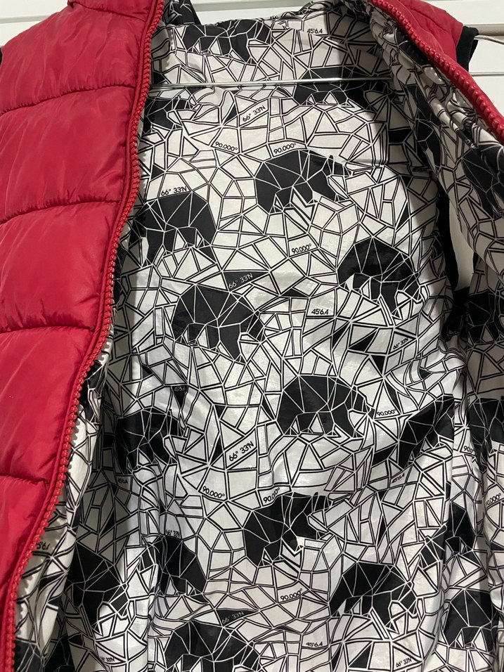 Erkek Çocuk Kırmızı Kapüşonlu Şişme Yelek - Görsel 3