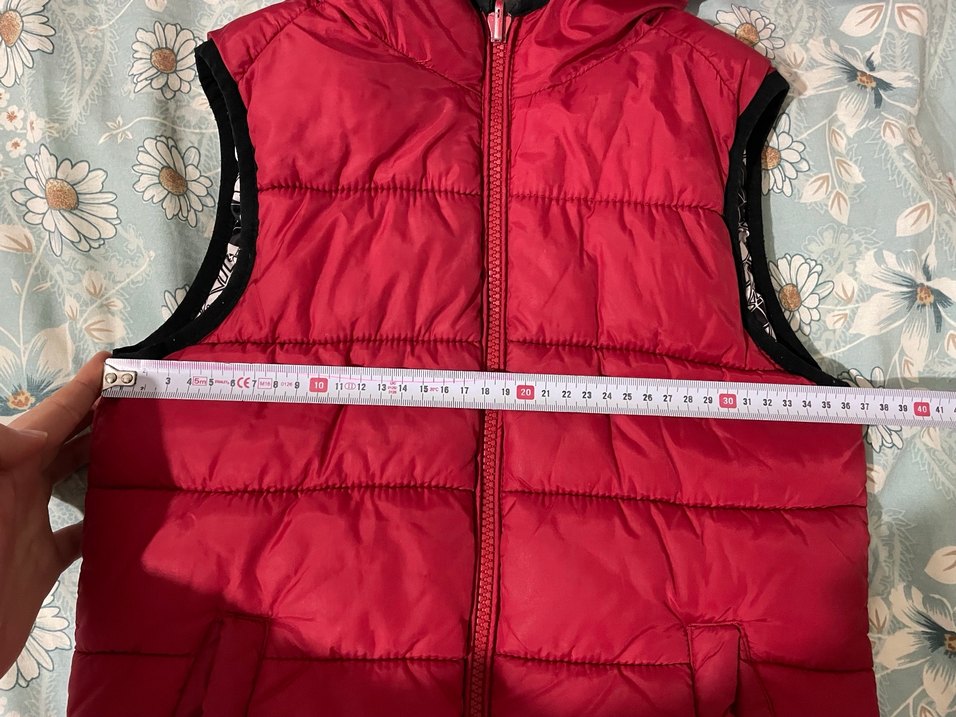 Erkek Çocuk Kırmızı Kapüşonlu Şişme Yelek - Görsel 5