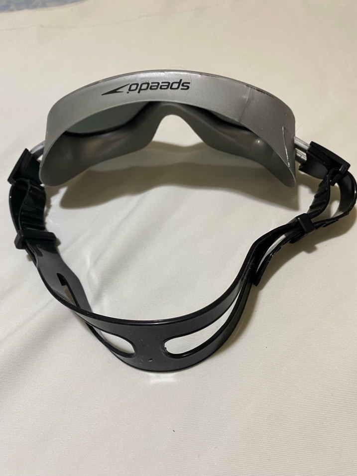 Speedo Gri Biker Stil Yüzücü Gözlüğü - Görsel 4