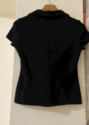 Siyah Kısa Kollu Kadın tişört - Görsel 4