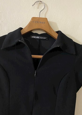 Siyah Kısa Kollu Kadın tişört - Görsel 3