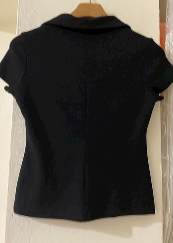 Siyah Kısa Kollu Kadın tişört - Görsel 2