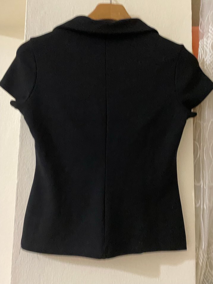 Siyah Kısa Kollu Kadın tişört - Görsel 2