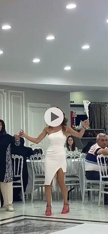 s Beden Agya Beyaz Abiye / Elbise