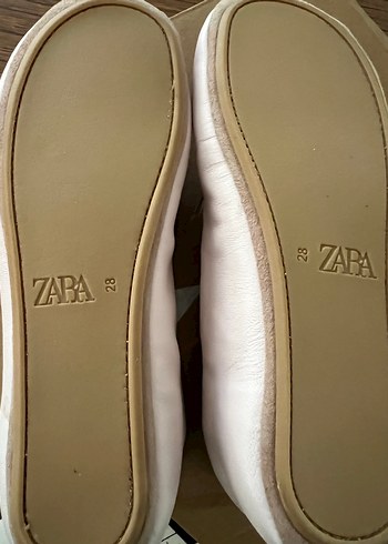 Beyaz Zara Kız Babet Ayakkabı - Görsel 3