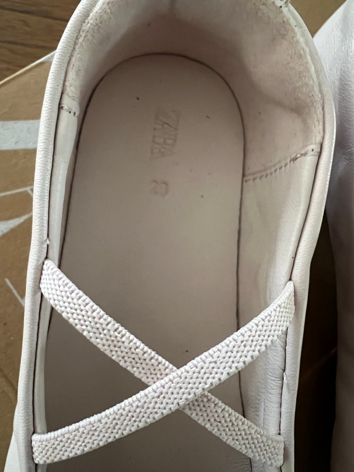 Beyaz Zara Kız Babet Ayakkabı - Görsel 2