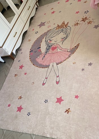 Walt Disney World Pembe Pastel Çocuk Halısı