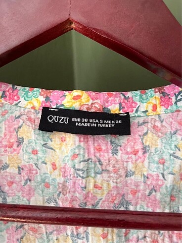 Quzu Quzu Çiçekli Kısa Gömlek