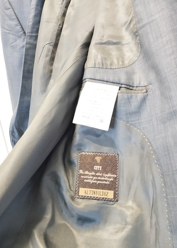 Gri Erkek Ofis Takım Elbise ceketi - Görsel 4