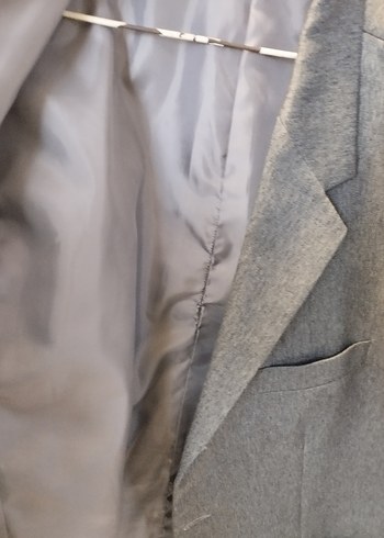 Gri Düğmeli Erkek Takım Ceketi - Görsel 5