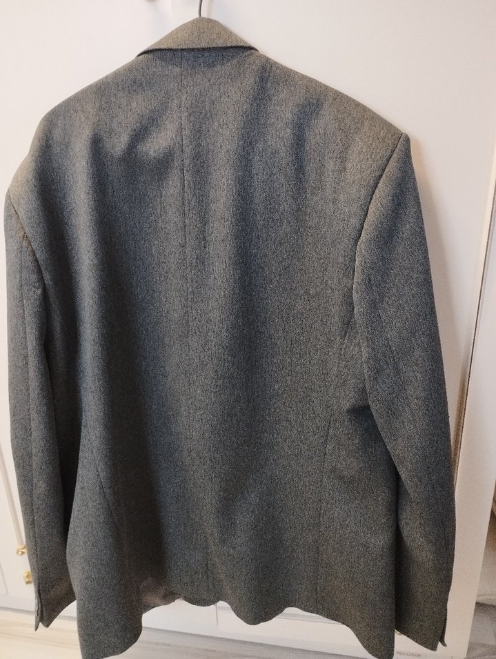 Gri Düğmeli Erkek Takım Ceketi - Görsel 2