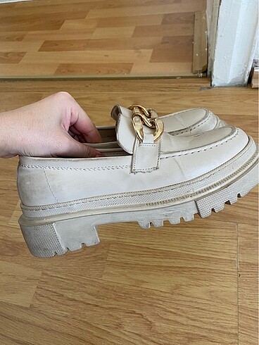 37 Beden Loafer ten rengi ayakkabı