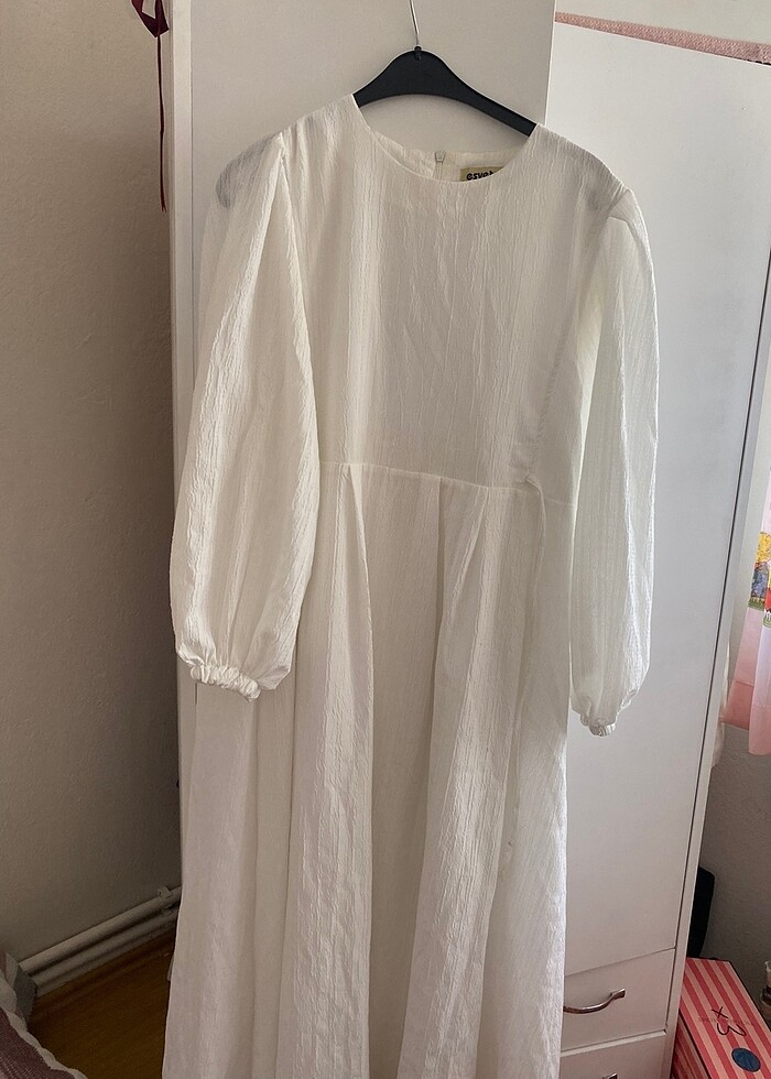 Beyaz elbise - Görsel 4