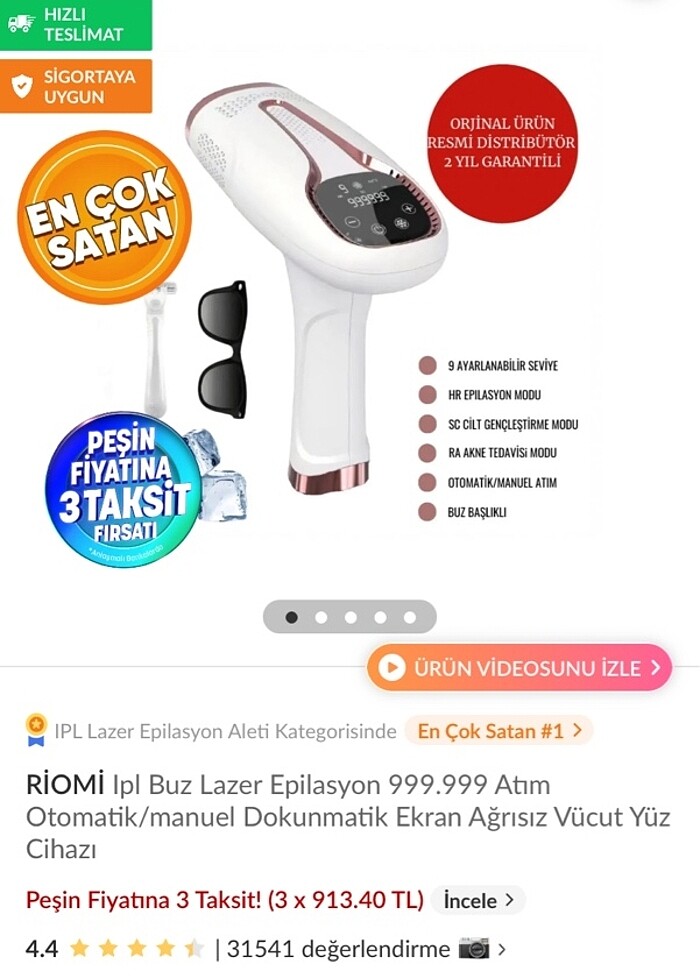 Lazer Epilasyon Cihazı - Görsel 2