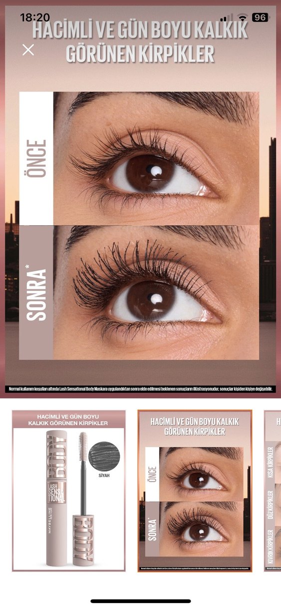 Lash Sensational Body Maskara - Görsel 2