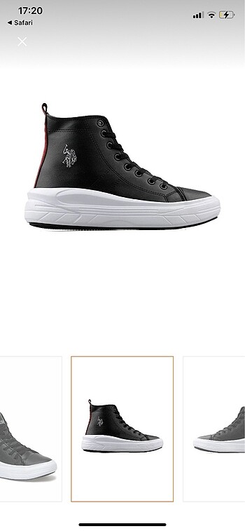 U.S Polo Assn. Polo siyah ayakkabı