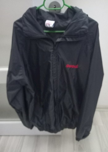 Siyah Kapüşonlu kadin Rüzgarlık Sweat - Görsel 2