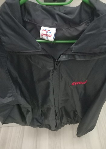 Siyah Kapüşonlu kadin Rüzgarlık Sweat - Görsel 3