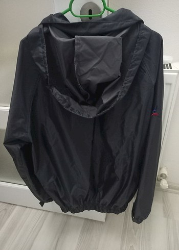 Siyah Kapüşonlu kadin Rüzgarlık Sweat - Görsel 4