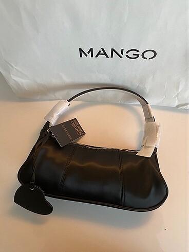  Beden siyah Renk Mango strass çanta