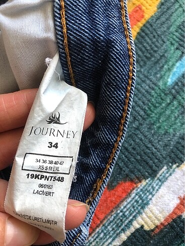 xs Beden mavi Renk Bayan jean journey marka