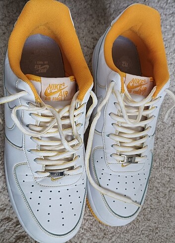 43 Beden beyaz Renk Nike Air Force 1 Low 07 Laser Orange Cv1724 -102 Spor Ayakkabı 