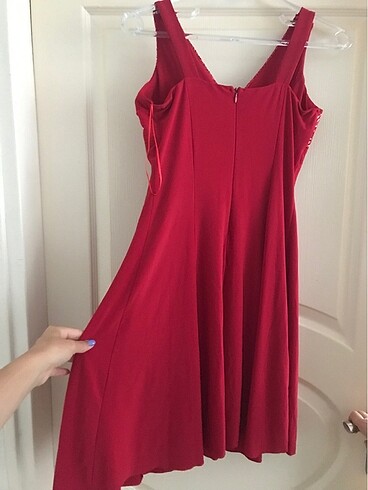 m Beden Kırmızı/ bordo abiye elbise