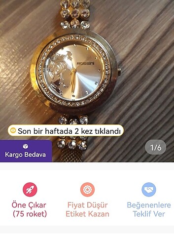  Beden altın Renk Aksesuar saat
