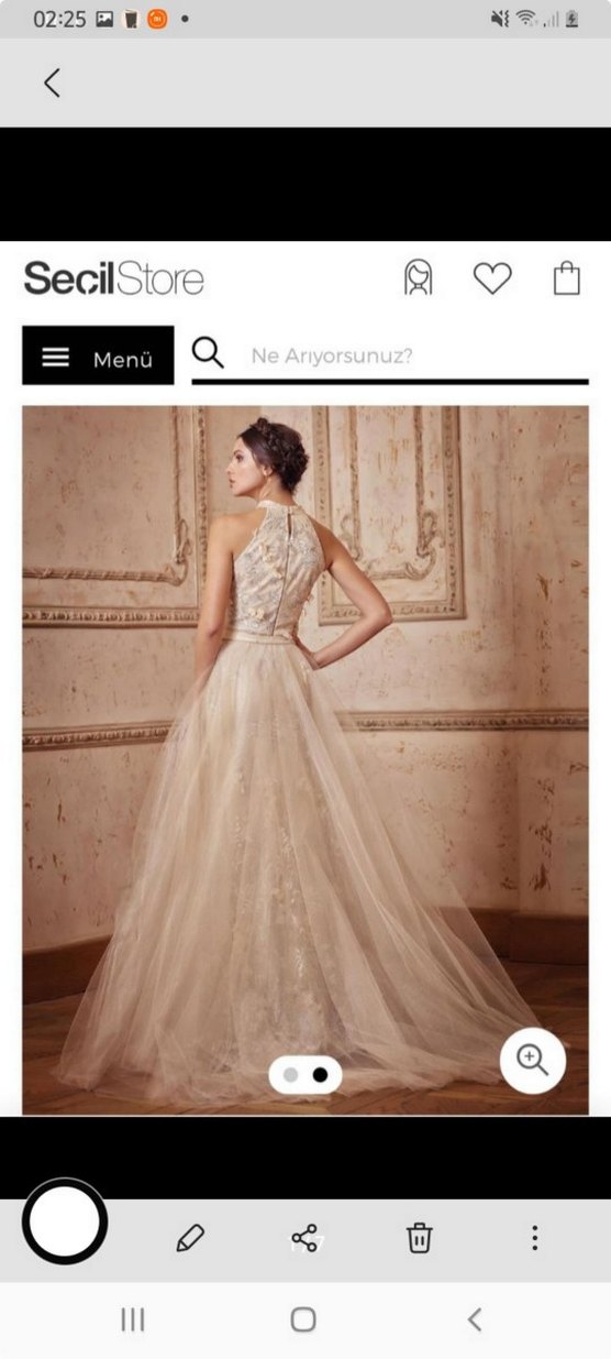 Modern Klasik Straplez Denizkızı Gelinlik - Görsel 3