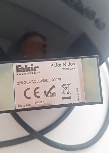 Fakir Bake N Joy Beyaz Gri waffe Makinesi - Görsel 3