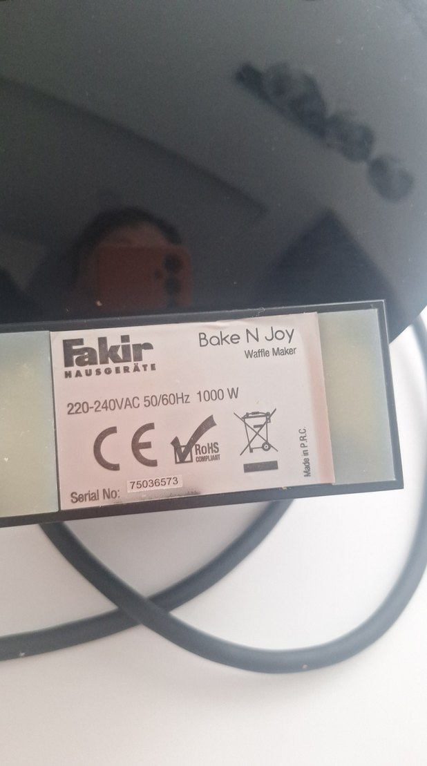 Fakir Bake N Joy Beyaz Gri waffe Makinesi - Görsel 3