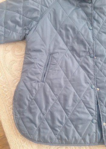 Kapüşonlu palement Düğmeli Kadın Mont - Görsel 2