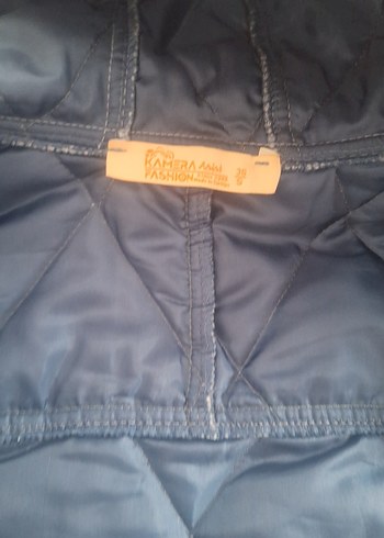 Kapüşonlu palement Düğmeli Kadın Mont - Görsel 4