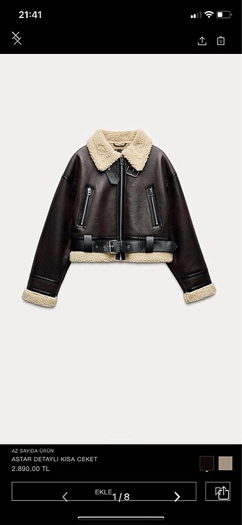 ZARA BİKER CEKET