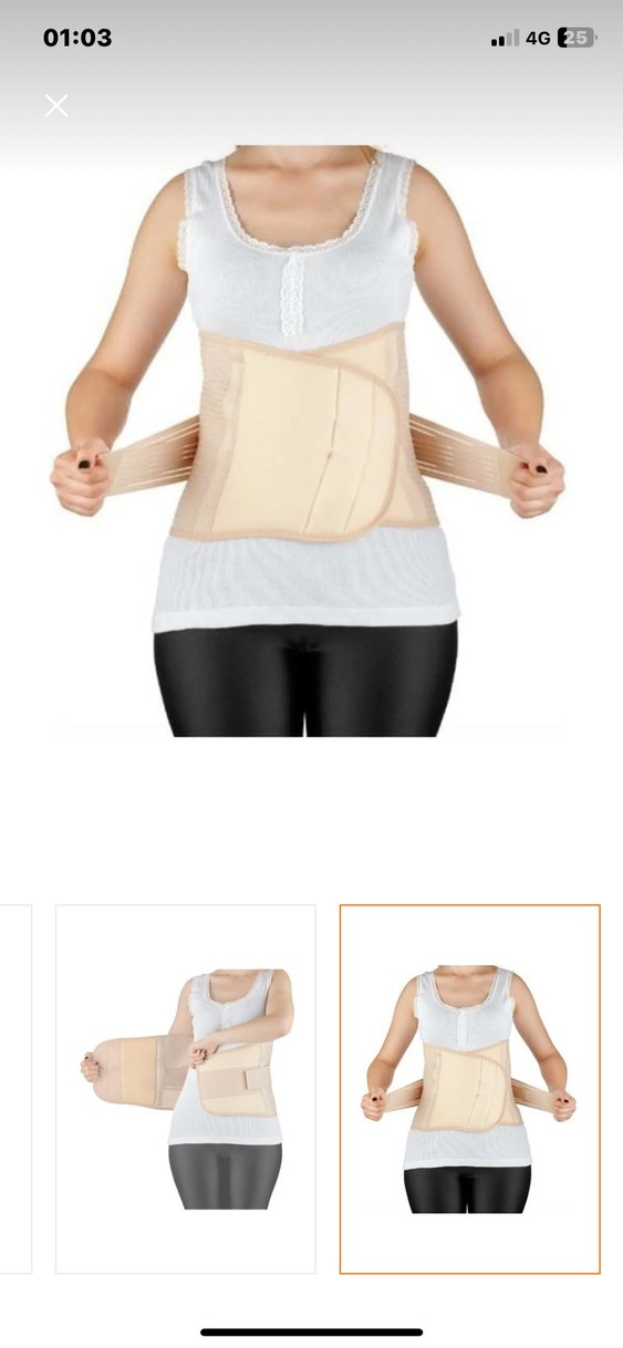 Doğum sonrası Bej Kısa Göğüs Korsesi - Görsel 3