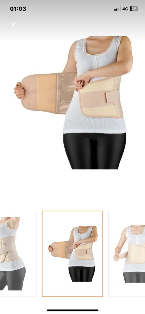 Doğum sonrası Bej Kısa Göğüs Korsesi - Görsel 2