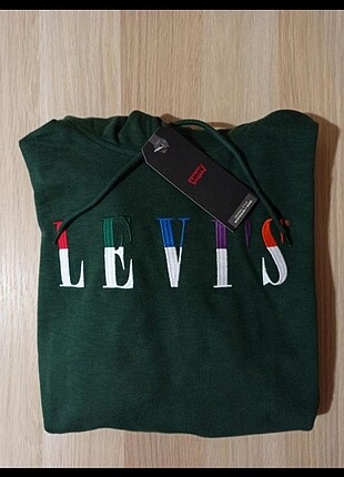 m Beden yeşil Renk Orijinal Levi's Hoodie