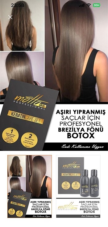 Evde #keratin botox bakım