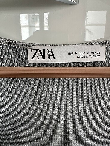 m Beden gri Renk Zara elbise